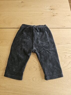 Zara Kids Ribbed Corduroy Pants - Charcoal Gray